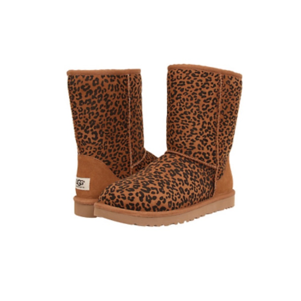 UGG Classic Leopard Rosette Boots - BRAND NEW in Box